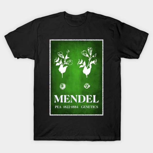 Gregor Mendel Pea and Genetics T-Shirt by labstud
